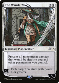 Card image of The Wanderer. #2 on the list of best white Planeswalkers for removal.
