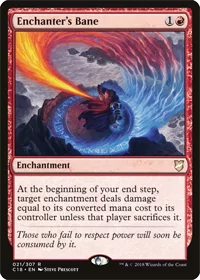 A card image of Enchanter's Bane as mtg red enchantment removal