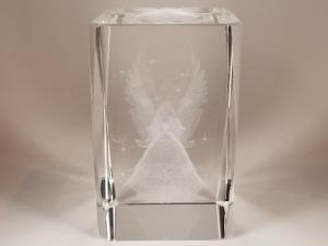 Using the DIY photo booth backdrop setup, I took a sample photo of a glass enshrined Angel